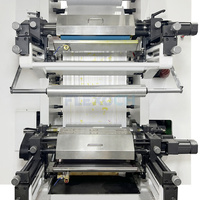 Machine d'impression flexographique 4 couleurs de type empilable pour emballages flexibles de biens de consommation au détail et sacs de courses en film plastique