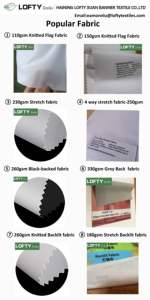 Rollo de <span class=keywords><strong>Material</strong></span> de Pongee de poliéster de sublimación de tinte B1 alemán para Bandera de lágrima de publicidad - Product Image 4