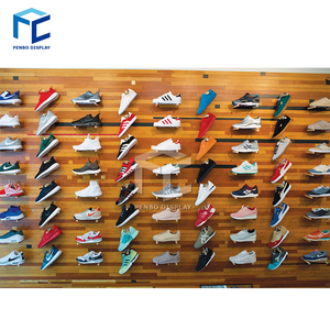 Cửa hàng giày cửa hàng trang trí ý tưởng hiển thị đứng bán lẻ treo tường Giày cửa hàng giá với ánh sáng - Product Image 2
