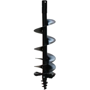 Tarière de forage de poteaux robuste de 12 pouces pour excavatrice de 1 à 2,5 tonnes avec trépan hélicoïdal, pression de fonctionnement de 205 bars, pour le forage du métal - Product Image 1