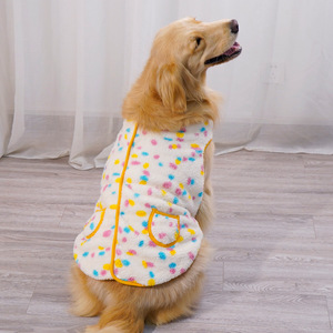 Chaleco de lana coral para perros, ropa gruesa y cálida para invierno, para perros grandes, Golden Retrievers, Border Collies - Product Image 1