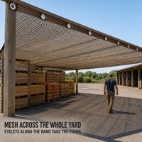 Bâche d'ombrage HDPE marron café avec protection UV, panneau plié et œillets annulaires, couverture solaire pour camping, véranda et abri