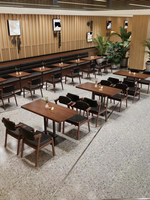 Meubles de restaurant modernes en bois massif, ensemble de tables et de chaises pour cafés commerciaux, hôtels, bistros, écoles et salles à manger