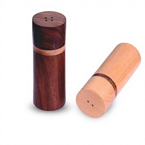 Molinillo de Sal y Pimienta de Madera de Acacia, Manual, con Perilla Giratoria Ajustable, Ecológico - Product Image 6