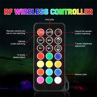 Luces LED RGBW para Roca con Control Remoto Inalámbrico y Aplicación Móvil, Paquete de 8, con Luces de Giro, Freno y Reversa