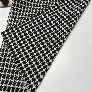 Vải Houndstooth 100% Sợi Nhân Tạo Rèm Sofa Vải Lanh Kiểm Tra Nhuộm Màu Vải Bọc - Product Image 4