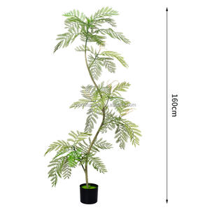 Planta Artificial de <span class=keywords><strong>Jacaranda</strong></span> de PVC, 1.6-2.1m, en Maceta, Decoración de Lujo para Interiores, Sala de Estar, Árbol Artificial, Graduación - Product Image 3