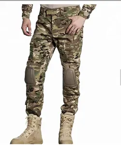 Celana Kasual Kamuflase Tahan Air dengan Bantalan Lutut Celana Taktis Berburu