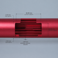 Tuyaux en alliage d'aluminium anodisé sablé de la série 6000 colorés, utilisés pour le pliage, le soudage et la découpe, tempérisation T4-T6, usage industriel