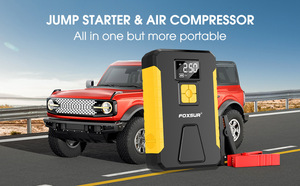 NCFKOS 26800mAh 2 en 1 Jump <span class=keywords><strong>Starter</strong></span> Compresor de aire para automóvil 50 PSI Bomba inalámbrica Pickup Truck Car Jump <span class=keywords><strong>Starter</strong></span> con compresor de aire - Product Image 6