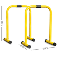 Rak Push-up Parallel Bars Gaya Split untuk Rumah, Russian Twist, Baja Karbon Tebal, Peralatan Fitness Anti Selip untuk Dalam Ruangan, Buatan China