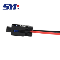 Conjunto de Faros Antiniebla SYK H11 con Lámpara de Xenón, Arnés de Cableado, Conector de Inyector para Automóvil 15339016, Accesorios 12162017, Negro/Gris