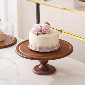 Mới được thiết kế tráng miệng Bìa Glass Dome trang trí bánh đứng Fancy & gỗ Glass Dome bánh đứng - Product Image 4