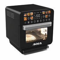Four à Friture Sans Huile Grande Capacité 12L 2200W avec Fonction Cuisson Vapeur, 9 Préréglages Couleurs et Fenêtre Visible pour Cuisine Domestique et Vente en Gros
