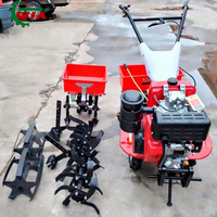 Micro-motoculteur à chenilles autopropulsé, désherbeur à rouleaux, machine de gestion agricole à chenille unique, motoculteur de jardin