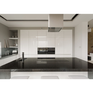 משטחי מטבח 80 ס\\\"מ, גרניט שחור-זהב, לוחות גרניט הודי שחור גלקסי, מחיר סיטונאי, להיט מכירות 2026 - Product Image 3