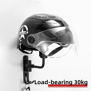 Chất lượng cao màu đen Nhôm Xe Máy Mũ bảo hiểm Kệ tầng thường vụ hiển thị lưu trữ cho nhà để xe hoặc tường cài đặt OEM thiết kế - Product Image 6