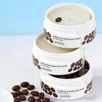 Masque pour les yeux au café à marque privée, collagène anti-poches, hydrogel pour les cernes, patchs oculaires au collagène rose