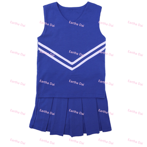 Abiti Estivi per Bambini, Uniformi da Cheerleader all'Ingrosso, Gonne Plissettate con Logo Personalizzato, Vestitini per Bambine - Product Image 3
