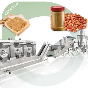 Domestic Crunchy Automatic 200kg/H Almond Sesame/Peanut Butter Make Machine to Manufacture and Packaging