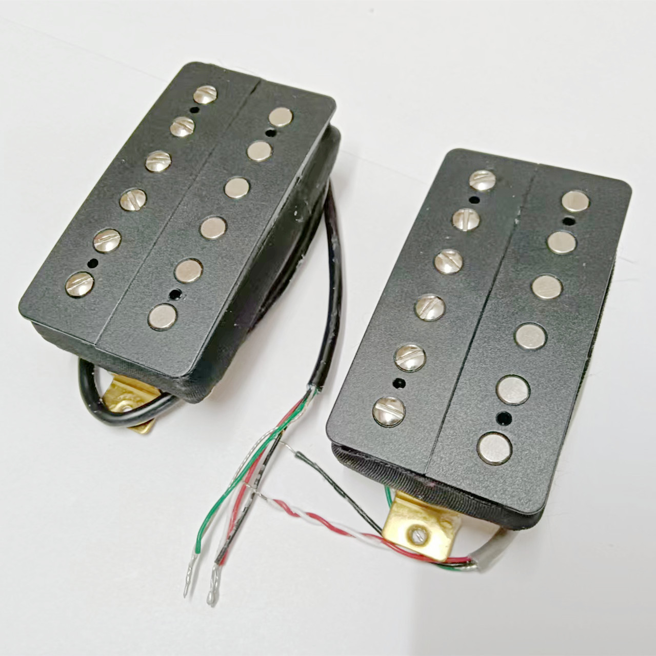 Set Pickup Humbucker FLEOR Alnico 5 Per Chitarra Elettrica - Nero, Posizioni Manico E Ponte