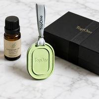 Désodorisant de voiture TopOne de luxe haut de gamme en plâtre aromatique, carte suspendue en gypse écologique avec parfum longue durée et élimination des odeurs