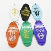 Porte-clés Personnalisé Promotionnel Vierge en Plastique Rétro Vintage pour Motel Hôtel, Porte-clés Émaillé Motif Floral Rétro Vintage
