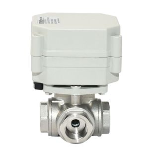 Vanne à boisseau sphérique miniature électrique Tonhe, filetée 1/2 pouce, en acier inoxydable, 1,0 Mpa, pour eau et air - Product Image 3