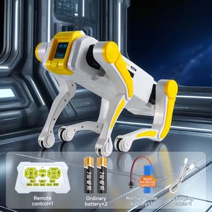 Робот-собака с дистанционным управлением на базе ИИ, многофункциональный программируемый электронный робот-собака для трюков с подсветкой, 2,4 ГГц - Product Image 2