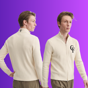 Cardigans pour hommes, hiver, <span class=keywords><strong>alpaga</strong></span> péruvien, rayonne personnalisée avec des rayures, laine, cardigans à manches longues en tricot pour hommes - Product Image 2