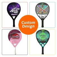 Raquette de padel en fibre de carbone personnalisée de qualité supérieure, design professionnel, fabricant chinois, Qingyu Sport.