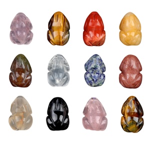 Colgante de cristal de cuarzo natural con diseño de rana, 7 <span class=keywords><strong>chakras</strong></span>, cadena, llavero, artesanía, joyería, decoración para bolsos de fiesta, regalo - Product Image 5