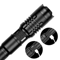 Linterna de 2000 lúmenes Xhp50.2, la linterna más potente, linterna USB 18650, linterna Xhp50, lámpara de caza 18650, luz de mano