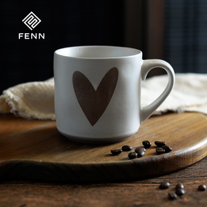 Taza de Té Japonesa Vintage FENN, Taza de Leche o Agua <span class=keywords><strong>para</strong></span> <span class=keywords><strong>Desayuno</strong></span>, Taza de Cerámica con Corazón, Taza de Café de Gres con Puntos, Taza de Arcilla, Taza de Regalo Personalizada - Product Image 5