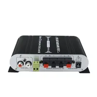 ST-838 HiFi 2.1 canaux amplificateur de puissance stéréo basse amplificateur de son RMS 20Wx2 + 40W classe D Mini lecteur multimédia MP3 voiture noir maison ampli