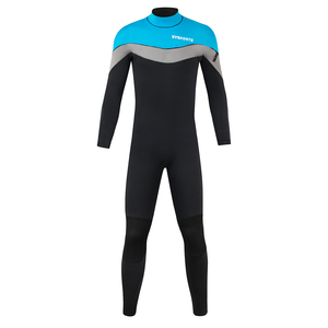 Combinaison de plongée en néoprène 3/2 mm SVSPORTS pour hommes, coupe-vent, chaude, avec fermeture éclair sur la poitrine, logo imprimé sur le devant, idéale pour le surf - Product Image 2