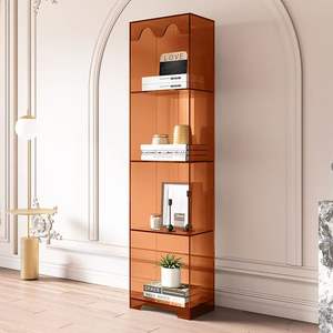 Estantería de acrílico simple para dormitorio, vitrina de almacenamiento de pie, librería - Product Image 4