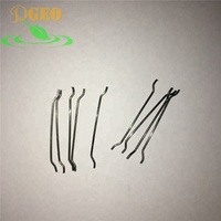 Extremo enganchado de fibra de acero, refuerzo de hormigón, 304 fibra de acero, precio