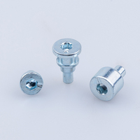Carbon Steel Zinc Plated Eccentric Adjustment Pin Hex Socket Stepped Offset Fastener for Jig Fixture