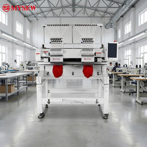 Máquina de Bordar Computarizada de Doble Cabezal, Comercial, con Soporte para 16 Idiomas, 1200 RPM de Alta Velocidad - Product Image 1