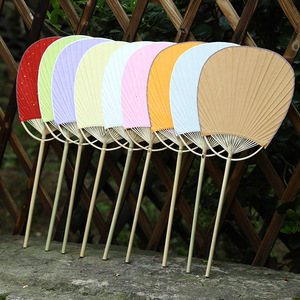 Abanico de Bambú Artesanal Estilo Chino, Abanico de Palacio de Doble Cara, Abanico Retro para Manualidades, Regalo Coleccionable para el Hogar - Product Image 1
