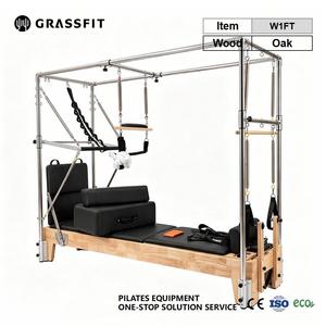Machine de Pilates Reformer Cadillac 2-en-1 en bois, modèle Low Leg, avec <span class=keywords><strong>tour</strong></span> complète, pour studio commercial - Product Image 6
