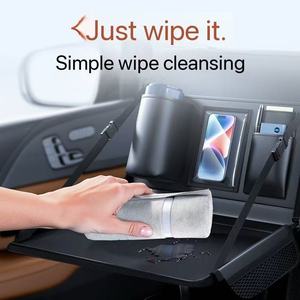 2025 Multi-Functional <b>Car</b> Storage Organizer Leather Foldable Rear Seat Back Storage Bag Hanging Feature Dining <b>Table</b> for <b>Car</b> - Product Image 4