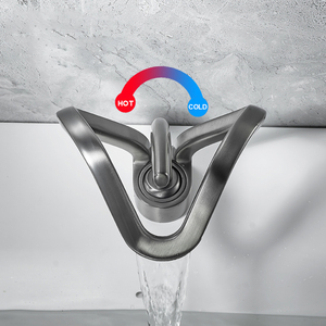 Thiết kế mới vương miện Basin Vòi <span class=keywords><strong>1</strong></span> lỗ <span class=keywords><strong>1</strong></span> xử lý Hot & lạnh phòng tắm bồn rửa Mixer tap sàn gắn sang trọng chậu vòi nước - Product Image 3