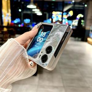 เคสโทรศัพท์แบบพับได้ <span class=keywords><strong>OPPO</strong></span> Find <span class=keywords><strong>N2</strong></span> Flip สีเงินขอบเงา วัสดุ PC <span class=keywords><strong>ราคา</strong></span>โรงงาน - Product Image 4