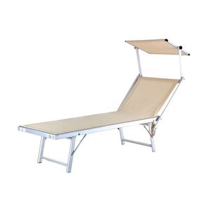 Vente en gros <span class=keywords><strong>Lit</strong></span> gigogne simple <span class=keywords><strong>avec</strong></span> <span class=keywords><strong>auvent</strong></span> <span class=keywords><strong>Lit</strong></span> extérieur pliant confortable en tube d'aluminium pour <span class=keywords><strong>jardin</strong></span> ou patio <span class=keywords><strong>Lit</strong></span> <span class=keywords><strong>de</strong></span> plage Teslin - Product Image 2