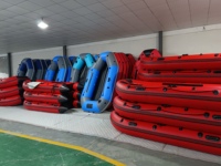 Nouveau Design Sup bateau de pêche en caoutchouc gonflable PVC Hypalon plancher en aluminium avec moteur pour la mer