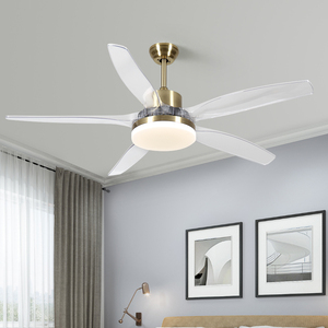 ไฟพัดลมเพดานมอเตอร์ DC 52นิ้วรีโมตควบคุมอุณหภูมิ3สีพัดลมเพดานใบพัด3ใบ - Product Image 5