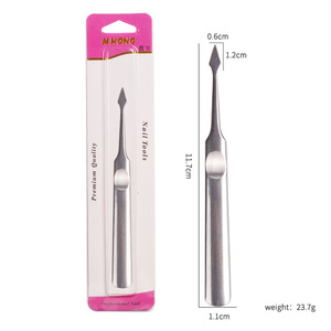 Cuillère à ongles multifonction en acier inoxydable, pousse-cuticules, outil professionnel de manucure et pédicure pour salon - Product Image 6