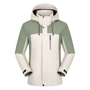 Veste de randonnée imperméable 3 en 1, logo personnalisé, veste coupe-vent unisexe à capuche, veste d'extérieur pour homme - Product Image 5